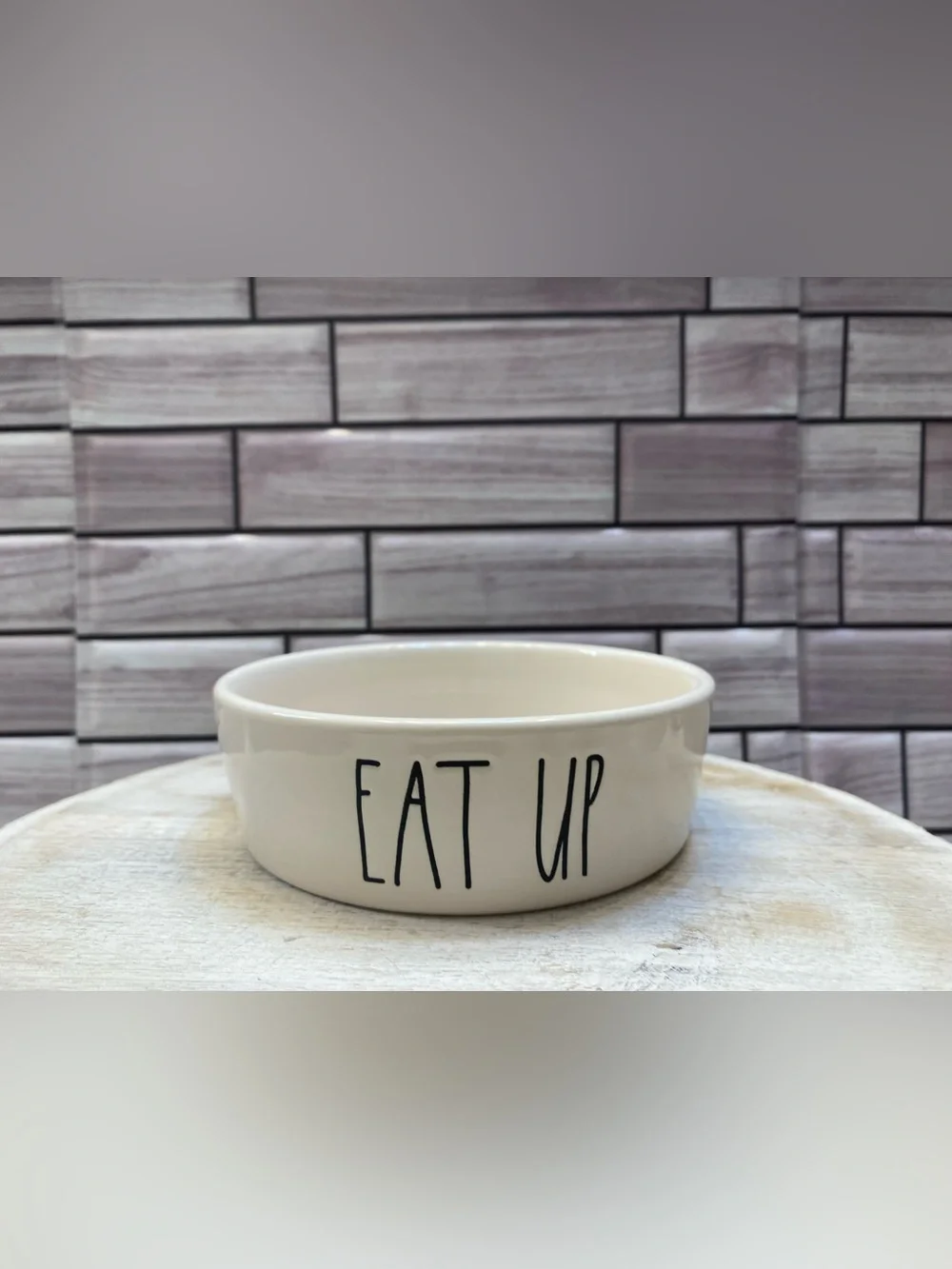 Rae Dunn❤️ “EAT UP“Pet Bowl for Cat& SM Dog New